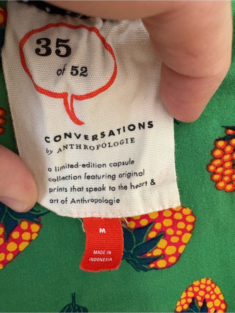 RARE Anthropologie Conversations Green Floral Midi Skirt style 35 of 52 - Picture 6 of 10